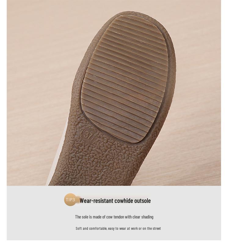 2024 Spring Women's Soft Sole Loafers: Comfortable, Flat, Casual Plus Size Bean Shoes