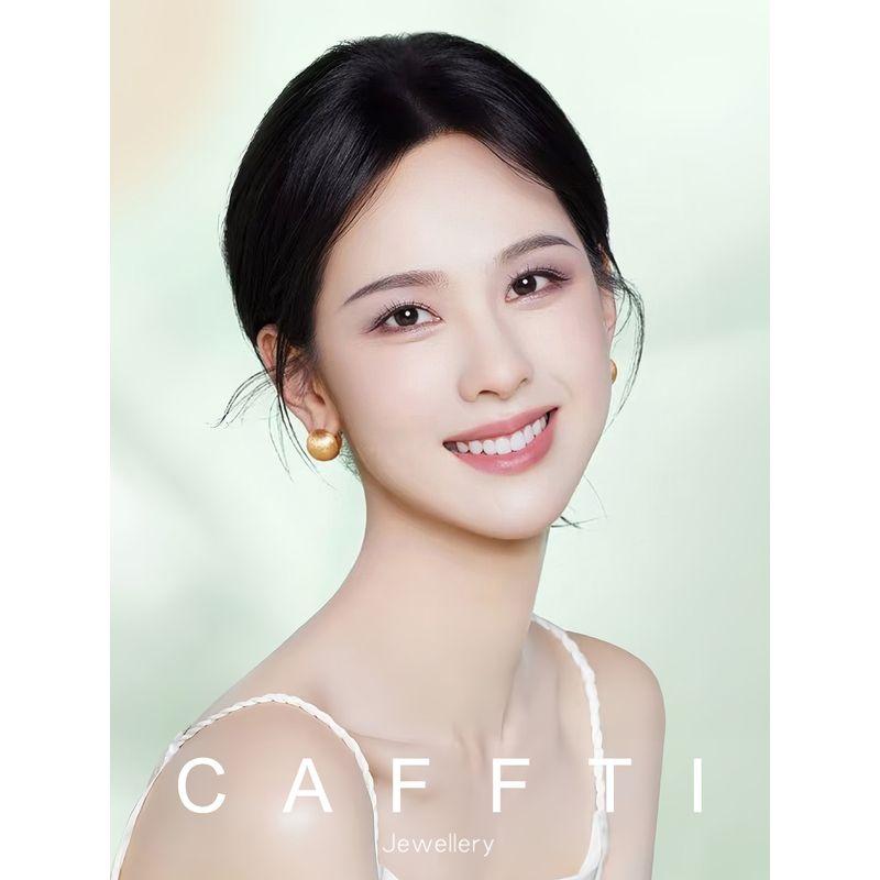 Gold and Silver Brushed Round Ball Earrings, Super Beautiful Earrings for Women, 2026 New Hot Style, High-End, Light Luxury, Elegant Earrings