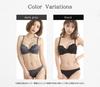 Chica Hurra Smoky Purple Bra and Panty Elegant and Neat Cute Bra and Panty Sexy Thick Cup Stretchy Adjustable Shoulder Simple Panty Set Women's Set,