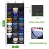 T1 Baseball Hat Rack for Wall Door, Visible Hat Holder with 3 Hooks and 24 Deep Pockets, 1 Piece