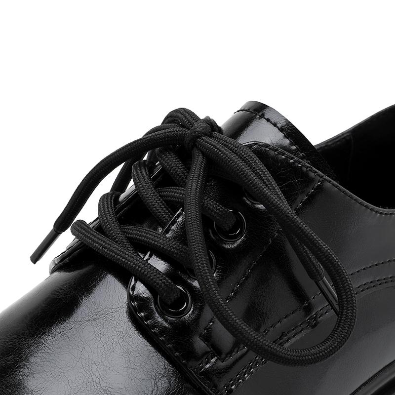 Hight Quality 2024 Spring New Street Style Height Increasing Leather Shoes For Men's Black Hombre Teenagers Daily Casual Dress