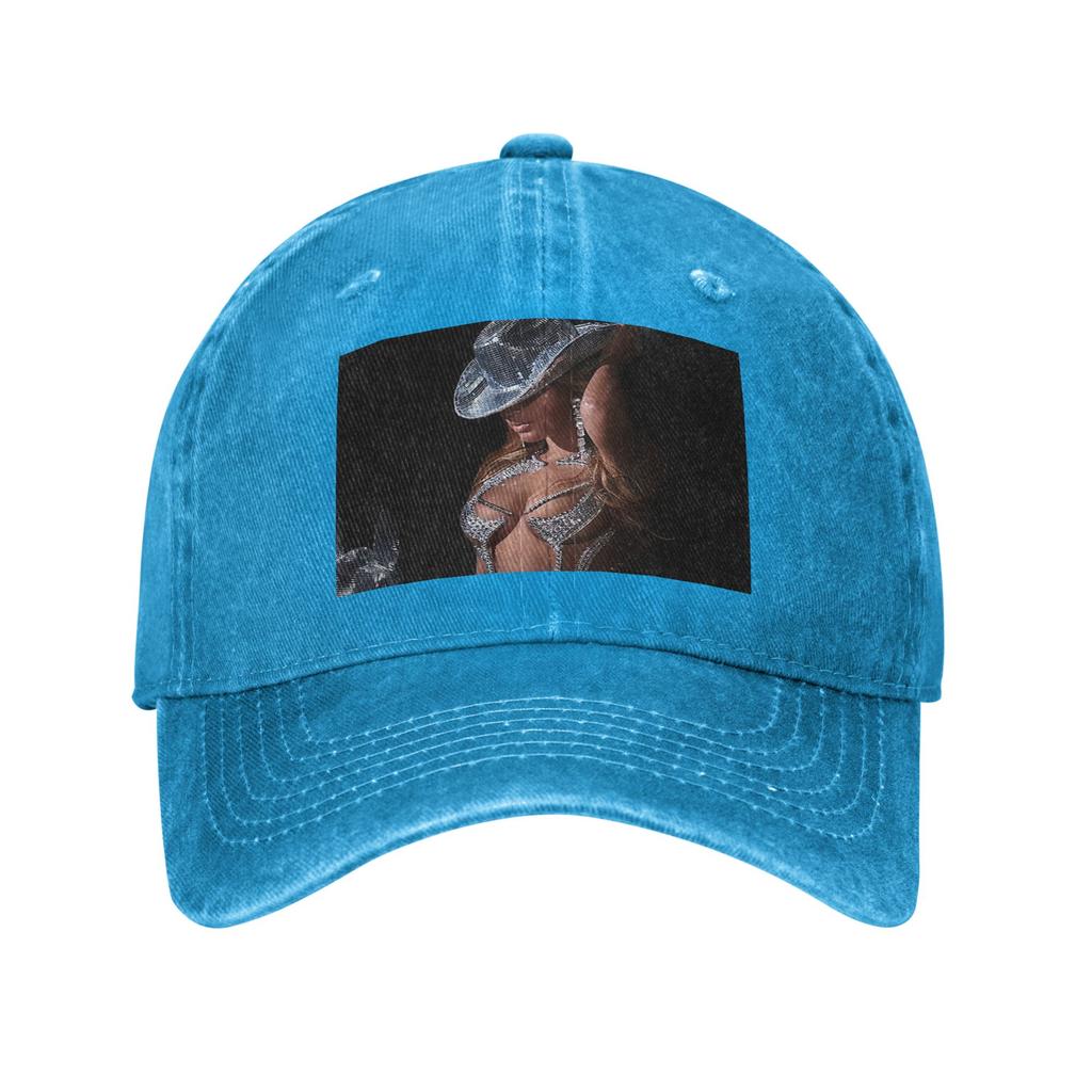 Bey My House Singer Beyonce Renaissance Tour Baseball Caps Snapback Denim Hats Adjustable Casquette Sports Baseball Cowboy Hat