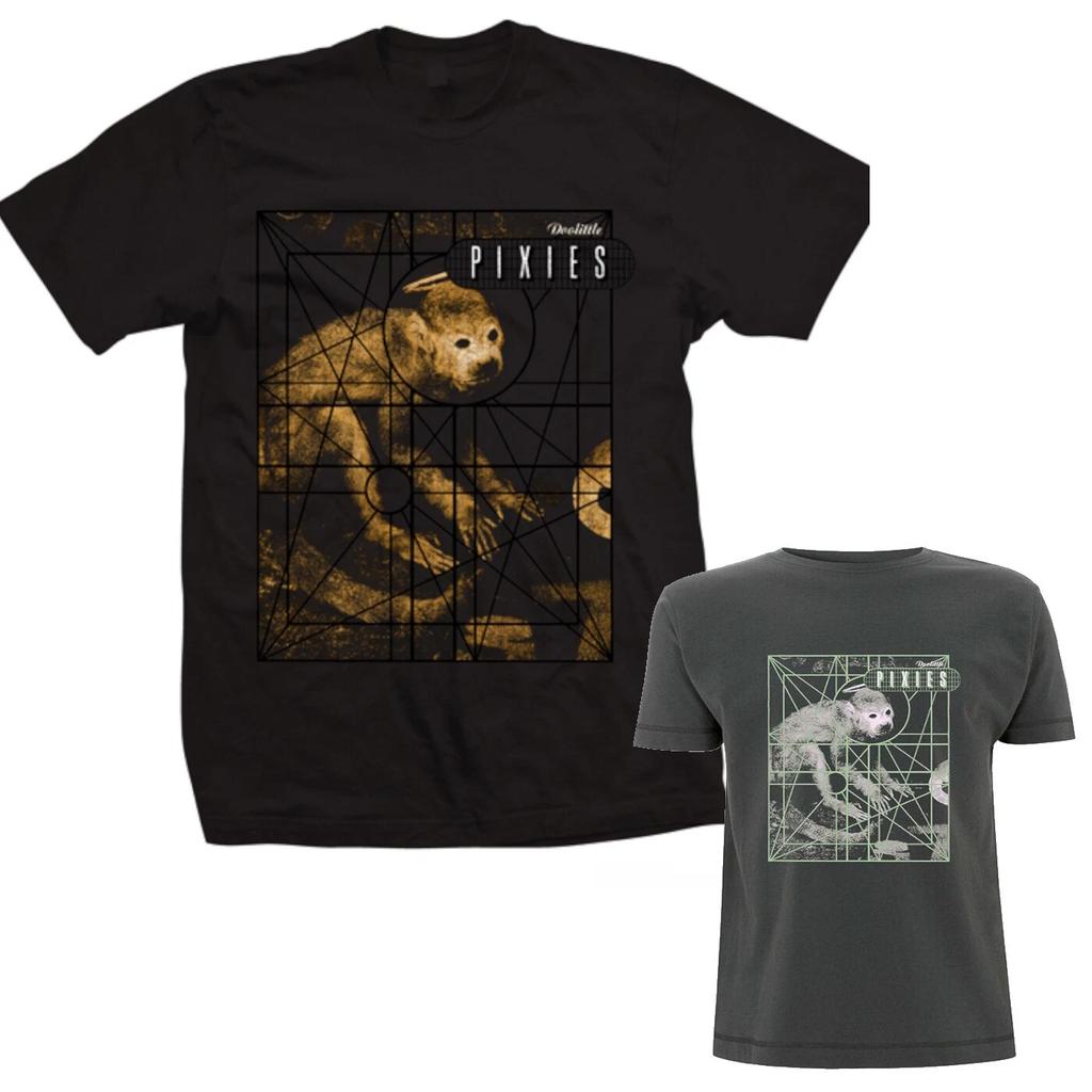 Pixies Doolittle Album T-shirt - Pixies Monkey Grid New - Official