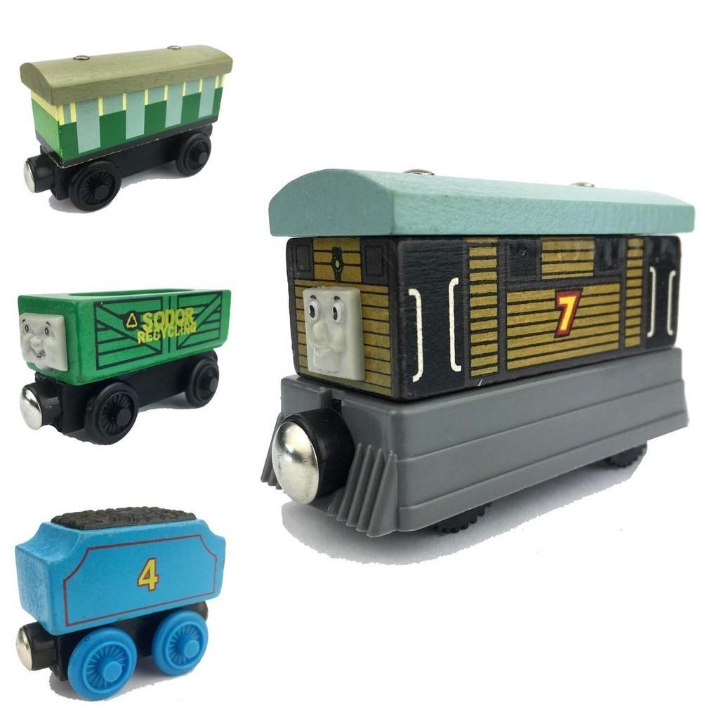 Thomas Train Car Tender Wooden Magnetic Railway Toy Truck Kids Gift Set