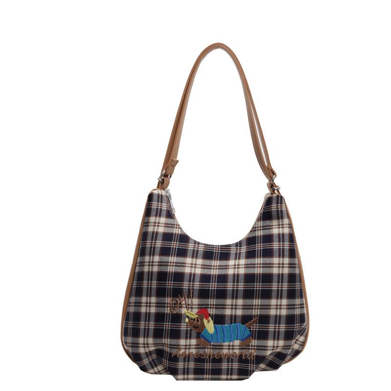 

Винтажная модная сумка-тоут большой емкости, женская контрастная полосатая сумка через плечо, сумка для работы и поездок на работу синий