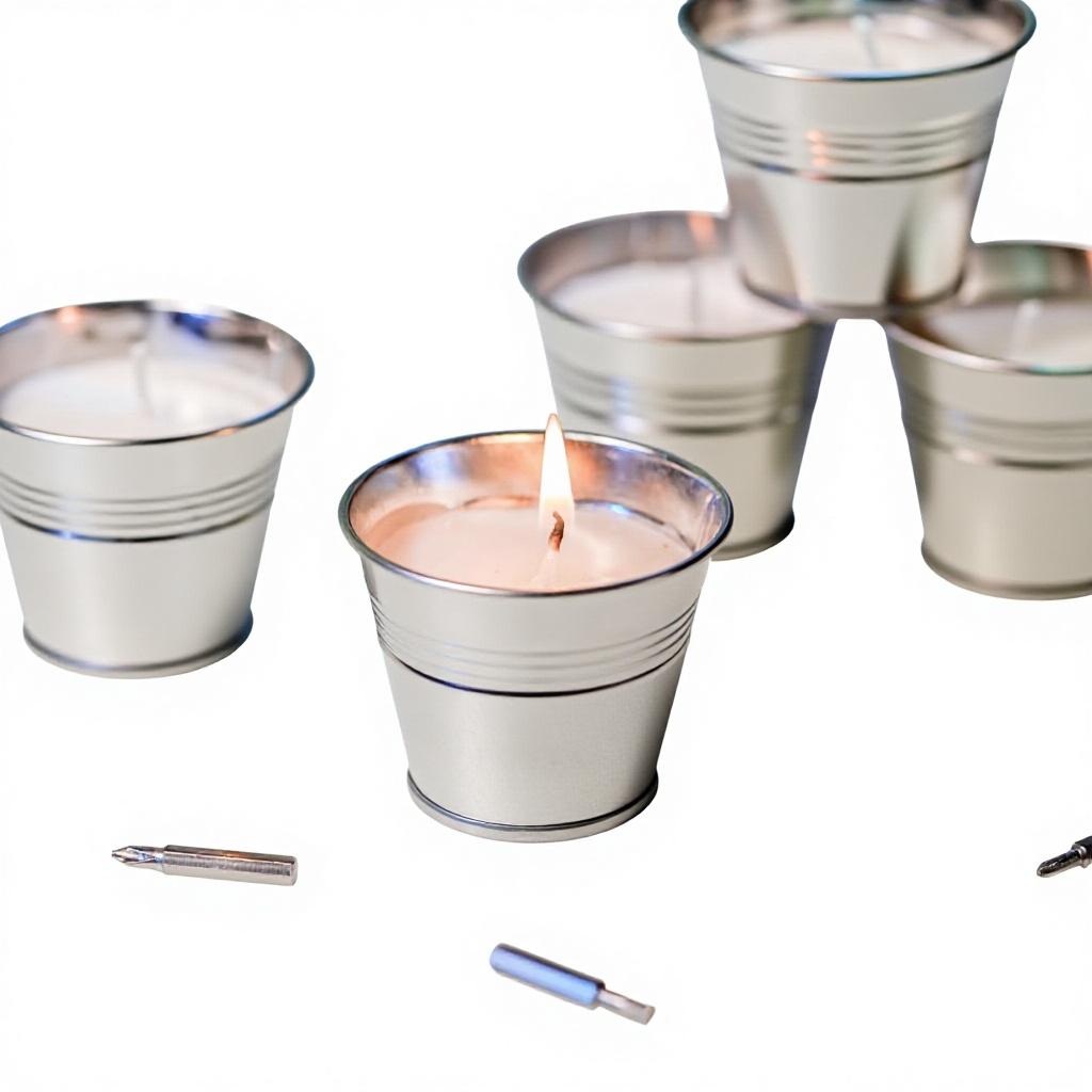 Stock Cross-Border Iron Bucket Aromatherapy Candles Soy Wax Citronella Essential Oil Mosquito-Repellent 0035 Model Semi-handmade Lemongrass разноцветный