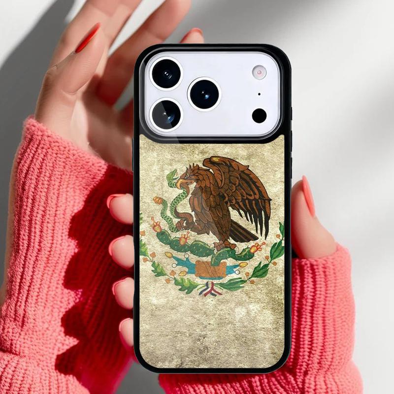 Mexico Flag Phone Case for iPhone 17 Air 16e 15 14 13 Pro Max Back Cover for 12 11 Pro Coque