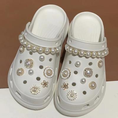 Abalorio para zapatos, alfileres DIY, hebilla decorativa de oso pescador bonito negro para zapatos con agujeros, conjunto de accesorios, regalo para niños y niñas