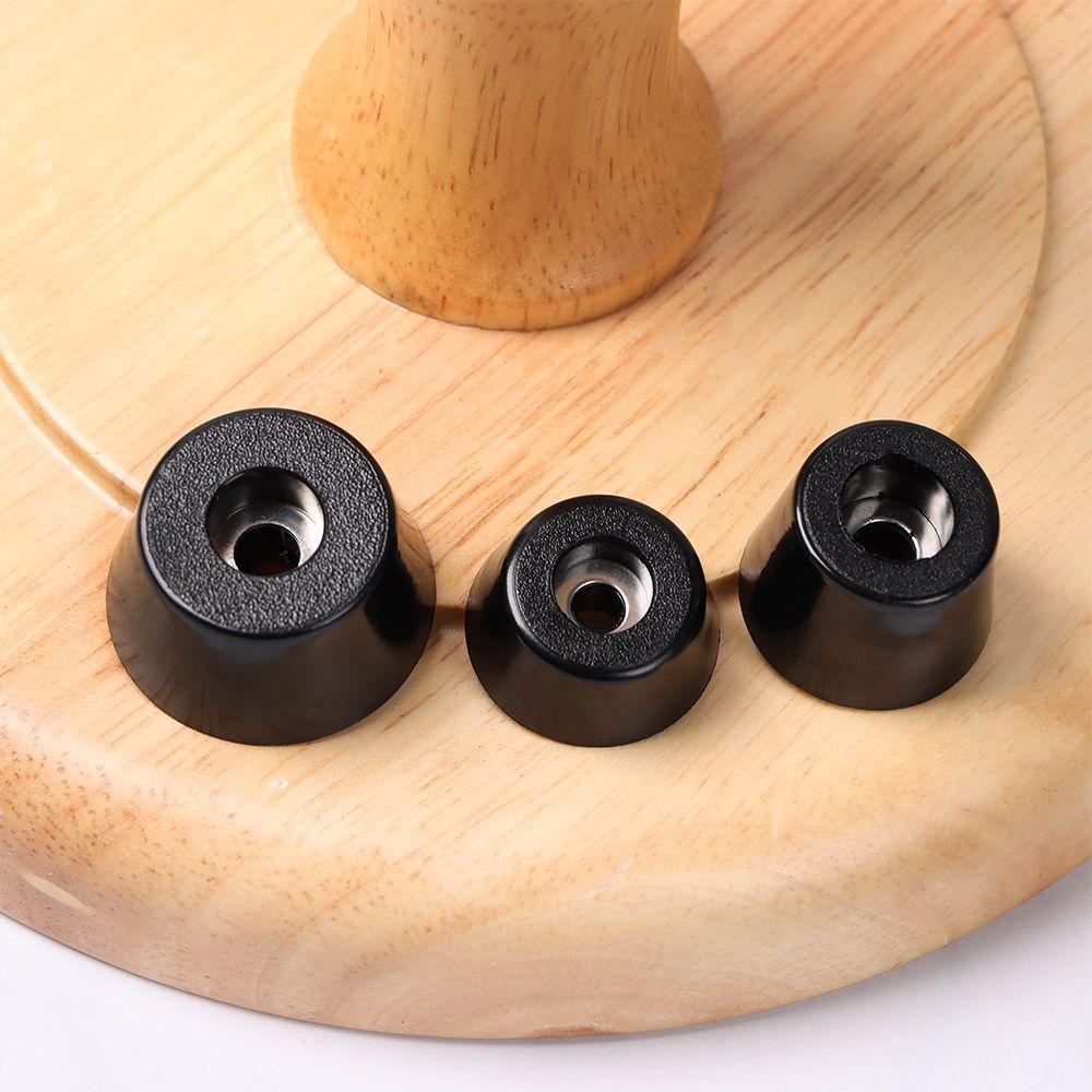 10pcs Furniture Slip Feet Pad Black PVC Floor Protector Bed Table Tapered Slipstop Silent Protection Stand Pad Furniture Part