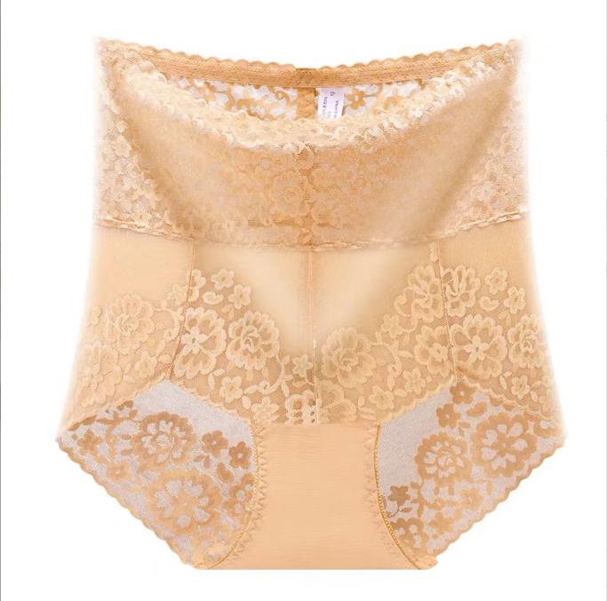 Lace Panties Seamless Women Slimming Underwear Knickers Briefs Seamless High Waist Transparent  Sexy Leggings