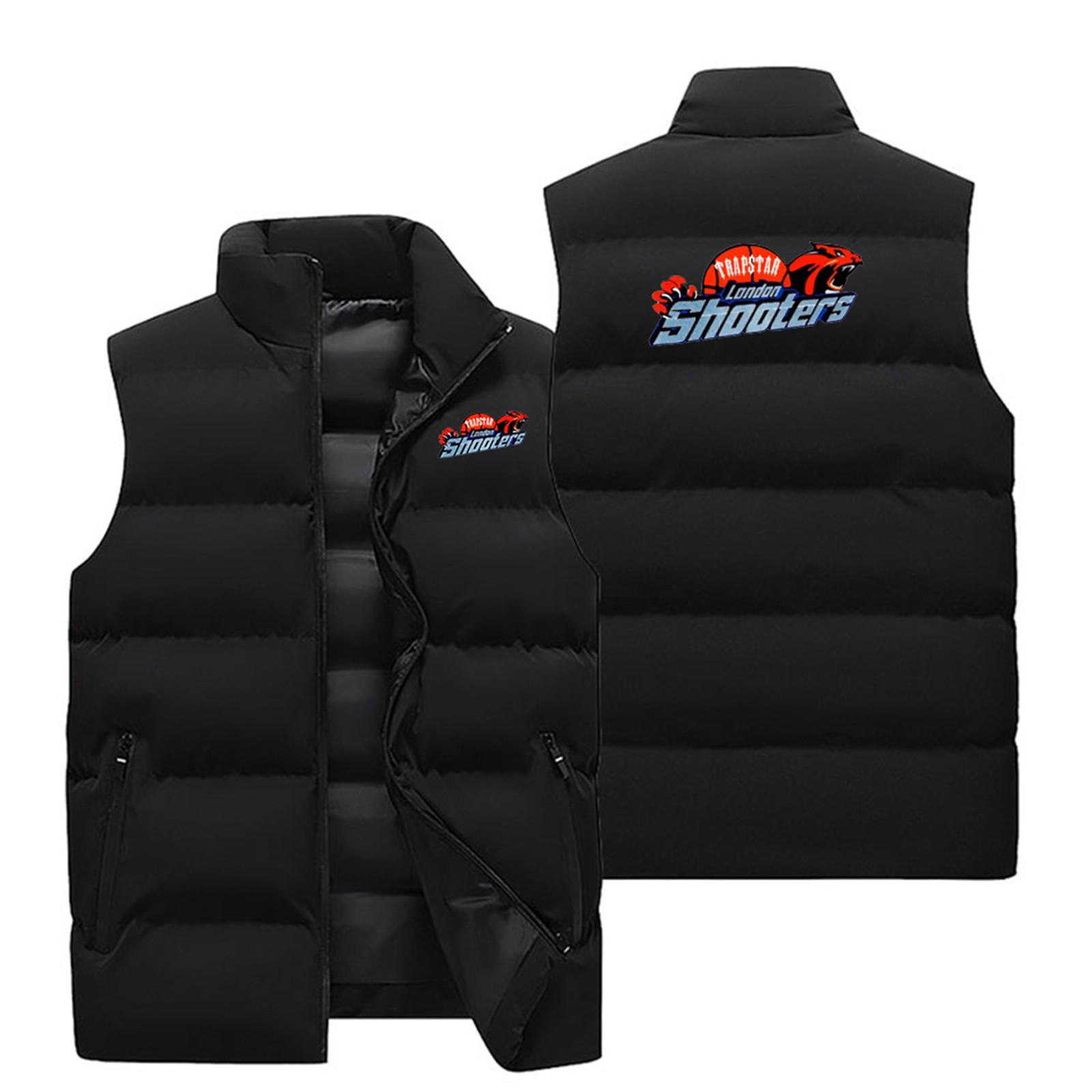 Unisex  Down Cotton Vest Jacket Casual Loose Shoulder Jacket XXL