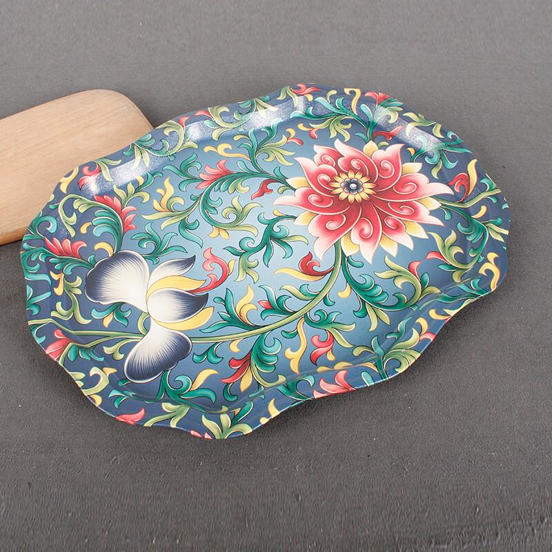 Ru Han European Style Square Iron Serving Tray