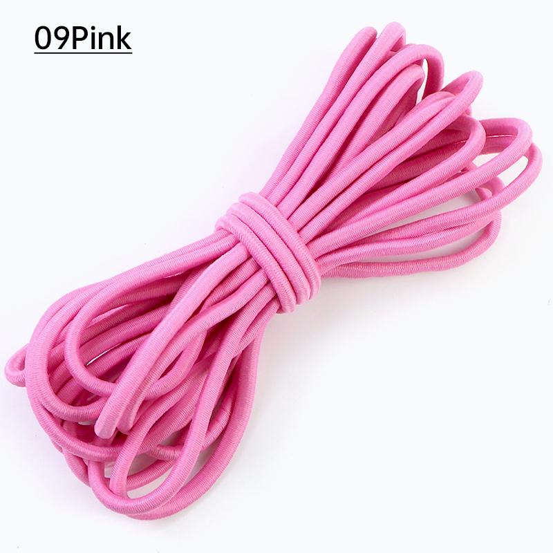 2/5/10Meters Meetee 5mm Elastic Ropes for Waistband Colored Rubber Band Clothes Bags Stretchable Cord Garment Sewing Accessories