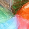 Nähbasteln 100x150cm Zweifarbiger Farbverlauf Stoff Bunter Leichter Gaze Stoff Durchsichtiger Dünner Organza-Netzstoff Brautkleid