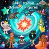 Italian Brain Rot Horror Figures: Memetic Creatures of Madness and Fantasy Descend onto Your Desk, 3.5-5.5cm Tall (24 Figures in Total, Color Box