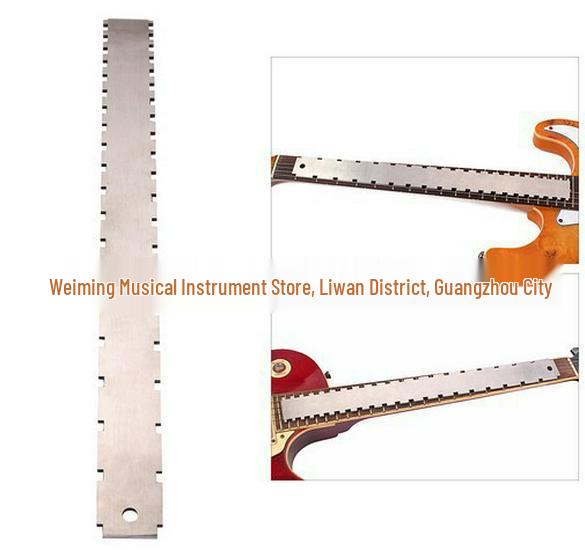 Stainless Steel Acoustic Electric Bass Guitar Neck & Fret Measurement Ruler ABS