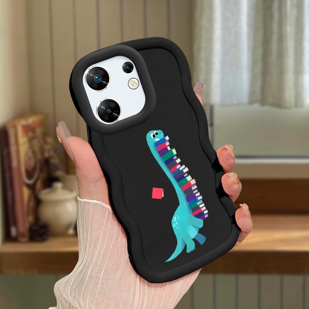 Big Wave Edge Weiches Silikonmaterial Macaron-Telefongehäuse Stoßfestes Schutzgummigehäuse für OPPO Reno Realme Infinix Tecno