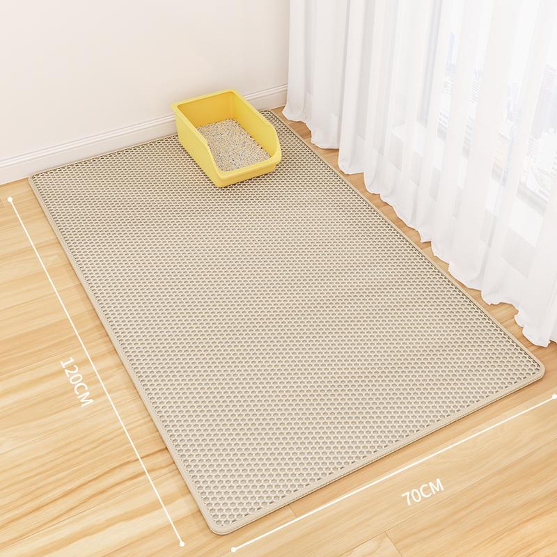 Cat Litter Mat: Anti-Tracking, Anti-Splash, Double Layer, Leak-Control Mat for Cats