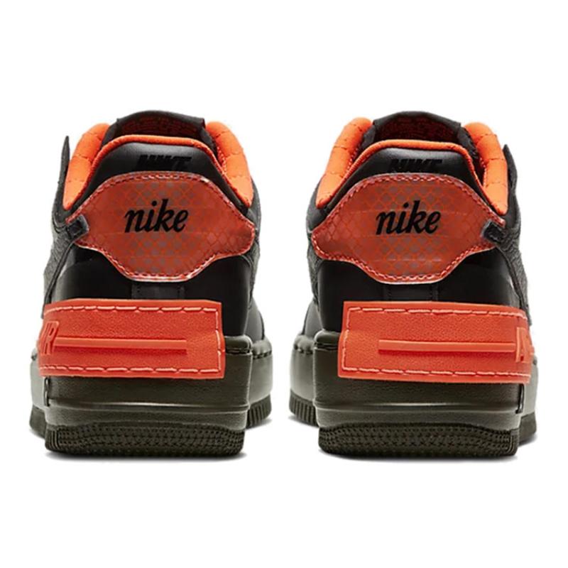 Nike Air Force 1 Low Shadow Black Hyper Crimson Cargo Khaki Women's Sneakers CQ3317-001