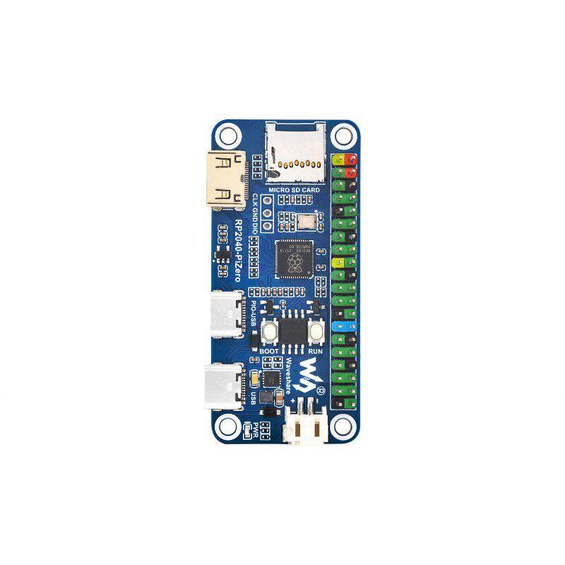 RP2040-PiZero Development Board, RP2040 Dual-Core, Raspberry Pi GPIO Compatible