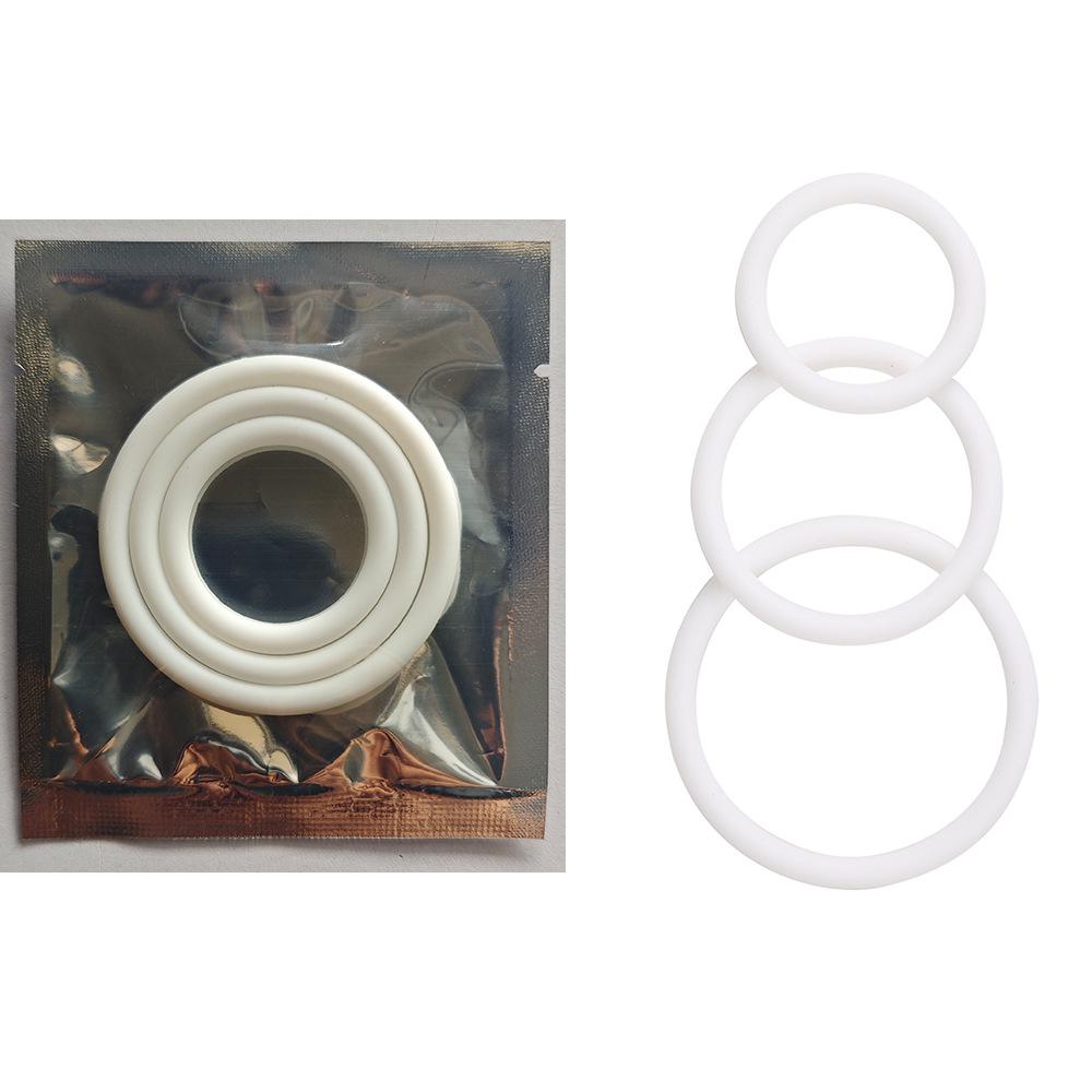 Men's Silicone Penis Ring Set - Extra Thick Enlargement & Masturbation Rings, Adult Sex Toys