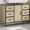 Washbasin Cabinet In Sonoma Oak 80 X 33 X 60 Cm Particleboard