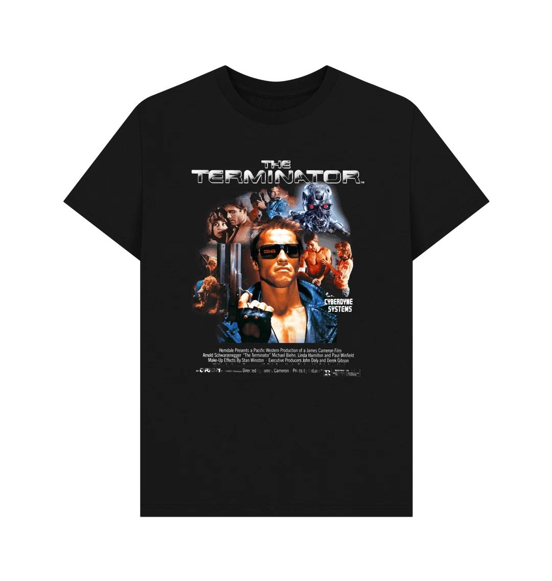 PREMIUM OFFICIAL The Terminator The Terminator Official Movie Graphic Black T... S