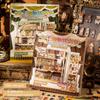 3D Stacking Miniature Scene Sticker Vintage Grocery Store DIY Pocket Cabin Scene