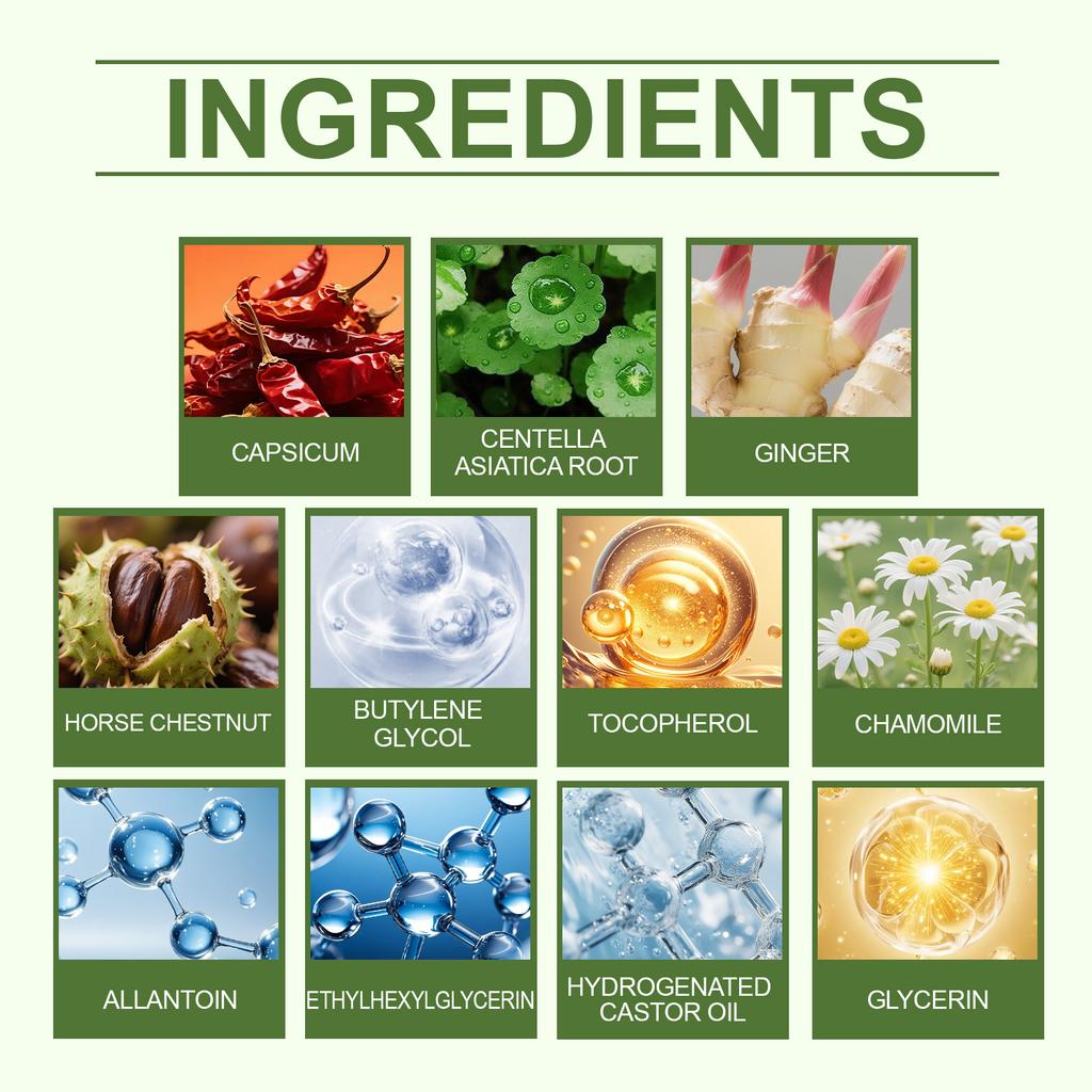 Leg Varicose Cream, Lymph Node Swelling, Varicose Vein Massage Ball To Edema And Reduce Leg Discomfort,50ML