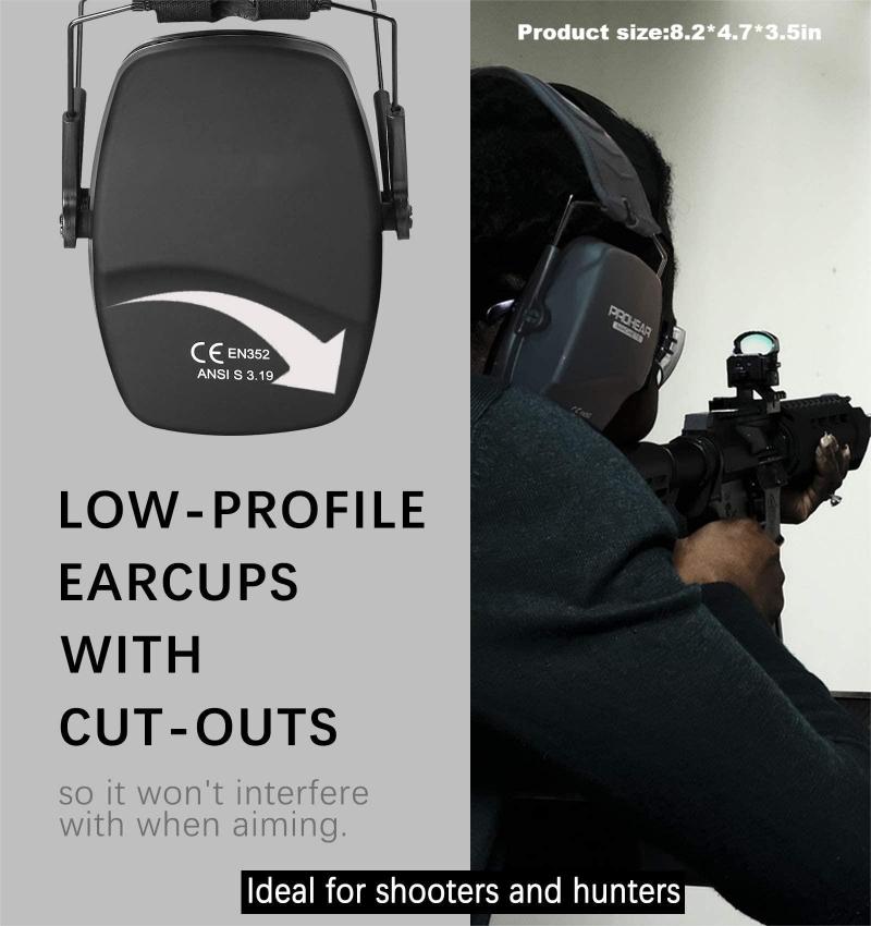 Hot Sell Rubberized Noise Reduction Ear Protection Shooting Hearing Protection Earmuffs for Shooting Headset