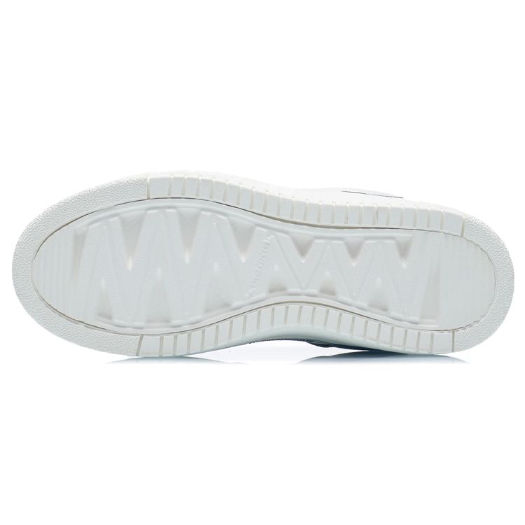 Li Ning Tian Ji Reflective Non-Slip Wear-Resistant Low-Top Skate Shoes Women Skate Shoes White Blue AGCR468-2