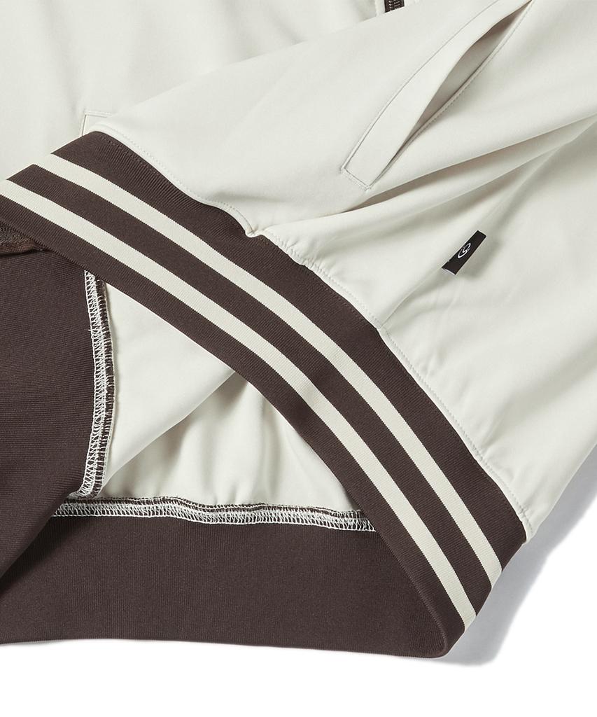 Travel Combination Raglan Jersey Track Jacket Brown
