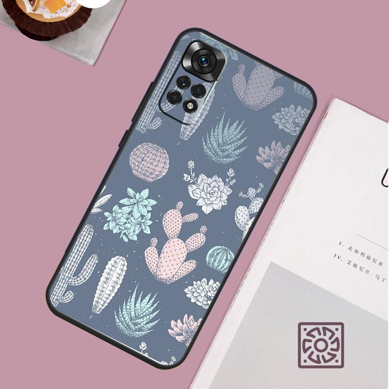 Plant Cactus Case For Xiaomi Redmi Note 14 13 12 11 10 15 Pro Plus Redmi 15 13 13C 10C 12C 14C 15C Cover