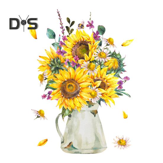 

Наклейка на унитаз из ПВХ, легко наклеивается, модная, не отрывающаяся, наклейка на унитаз для ванной комнаты Sunflower