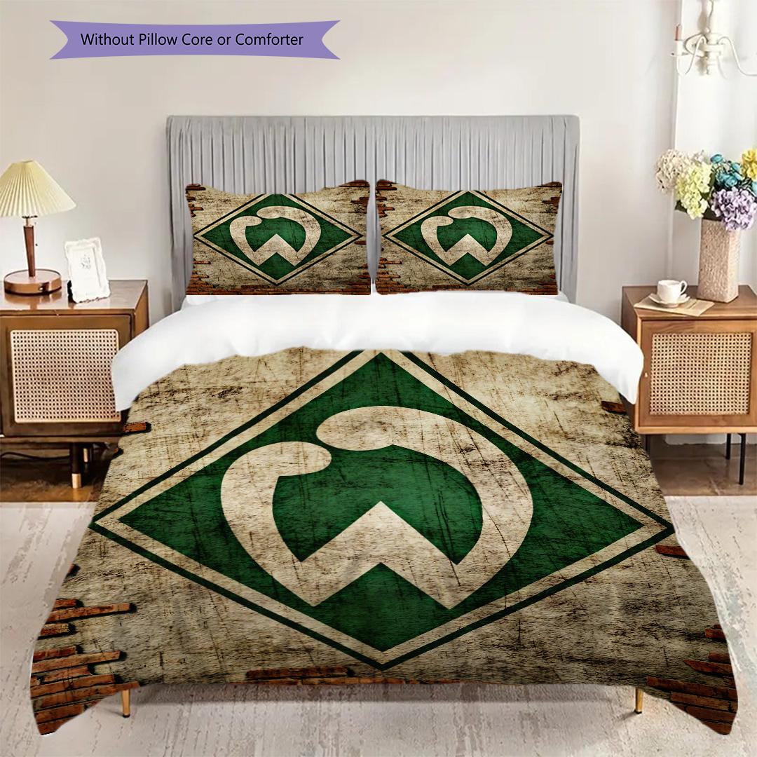 

SV Werder Bremen Pattern Bedding Quilt Set Quilt Cover Pillowcase Home Decoration Birthday Gift (1 * duvet cover + 2 * pillowcase, without core) 250x220cm