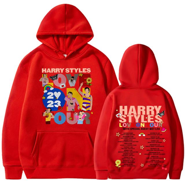 New Love on Tour Koncert Mikina Harajuku Hip Hop Velké Mikiny Unisex Y2k Oblečení Dlouhý rukáv Mikiny s kapucí Streetwear