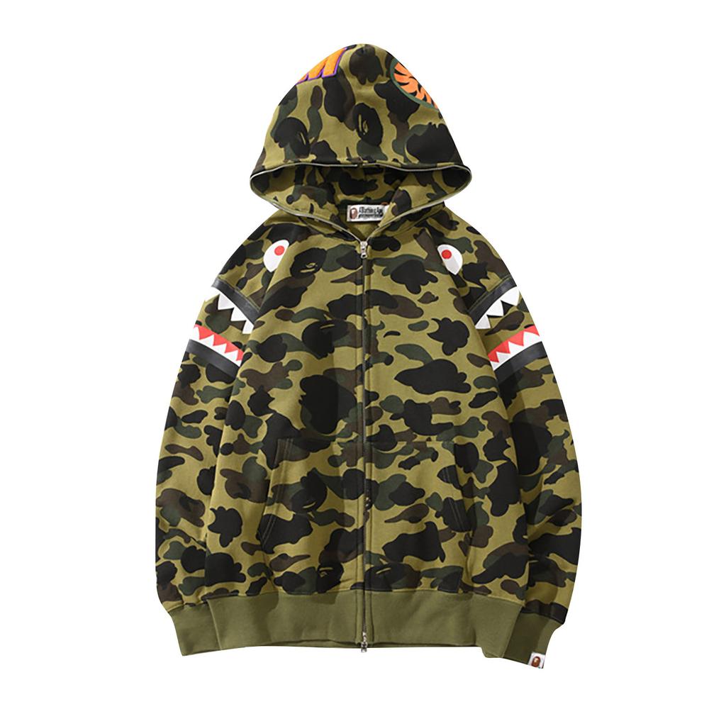 camo shark jacket
