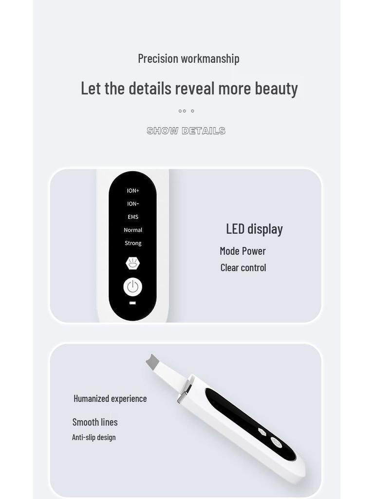 Red and Blue Light Ultrasonic Blackhead Remover & Photon Beauty Device