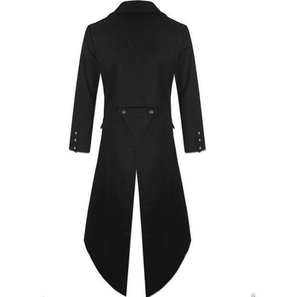 Men's Coat Solid Color Fashion Steampunk Retro Tuxedo Men's Uniform