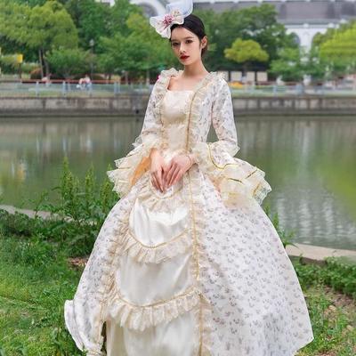 Costume de Robe de Cour de Princesse Médiévale Victorienne pour Défilés de Mode & Séances Photo