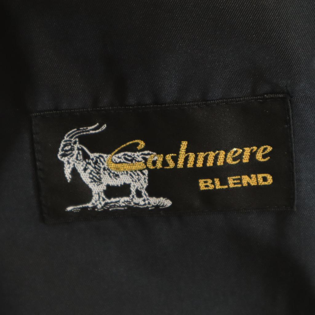 Kaschmir-Mischung Edelstahlkragen Mantel L schwarz Herren Gebraucht