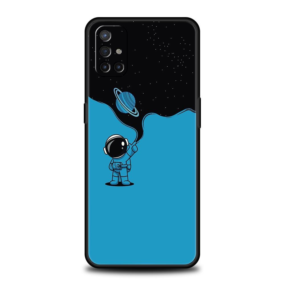 Lovely Astronaut Phone Case For OnePlus 13 12 11 10 9 8 7T Pro 13R 12R 10R 9RT 8T Nord N200 N30 2T CE 2 3 5G Lite Soft Cover