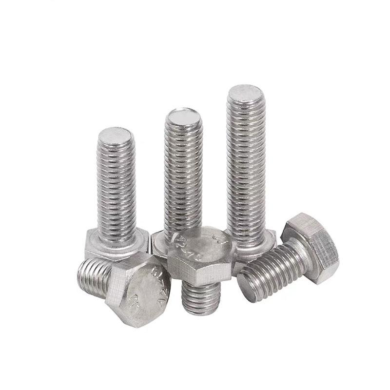 DIN933 304 Stainless Steel Fully Threaded Hex Bolt A2-70 High Strength