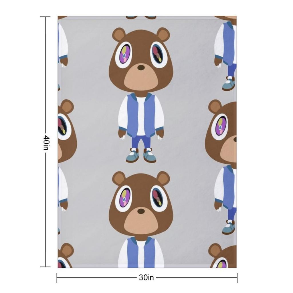 Koc Kanye Bear Moda Kanapy Futrzane Koce Dla Dziecka manga Koce