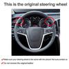 For Opel Mokka 2013 - 2016 ignia Astra J Hand Sewing Car Steering Wheel Cover