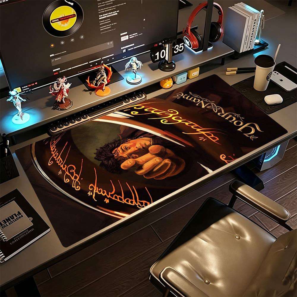 Lord Rings Customizable Name Mouse Pad Office Mouse Mats Study Desk Mat Non-Slip Rubber Base Office Desk Accessory