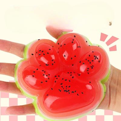 Cute Plush Cat Paw Pinch Fun Toy, Super Soft and Sticky Texture Stress-relieving Toy