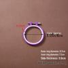 Adjustable Colorful Plastic Embroidery Hoop - Imitation Bamboo Style for DIY Cross-Stitch Projects
