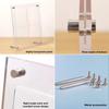 Transparent Acrylic Trading Cards Display Baseball Cards Display Frame Collectibles Sport & Stands Cards Display Wall with Screw