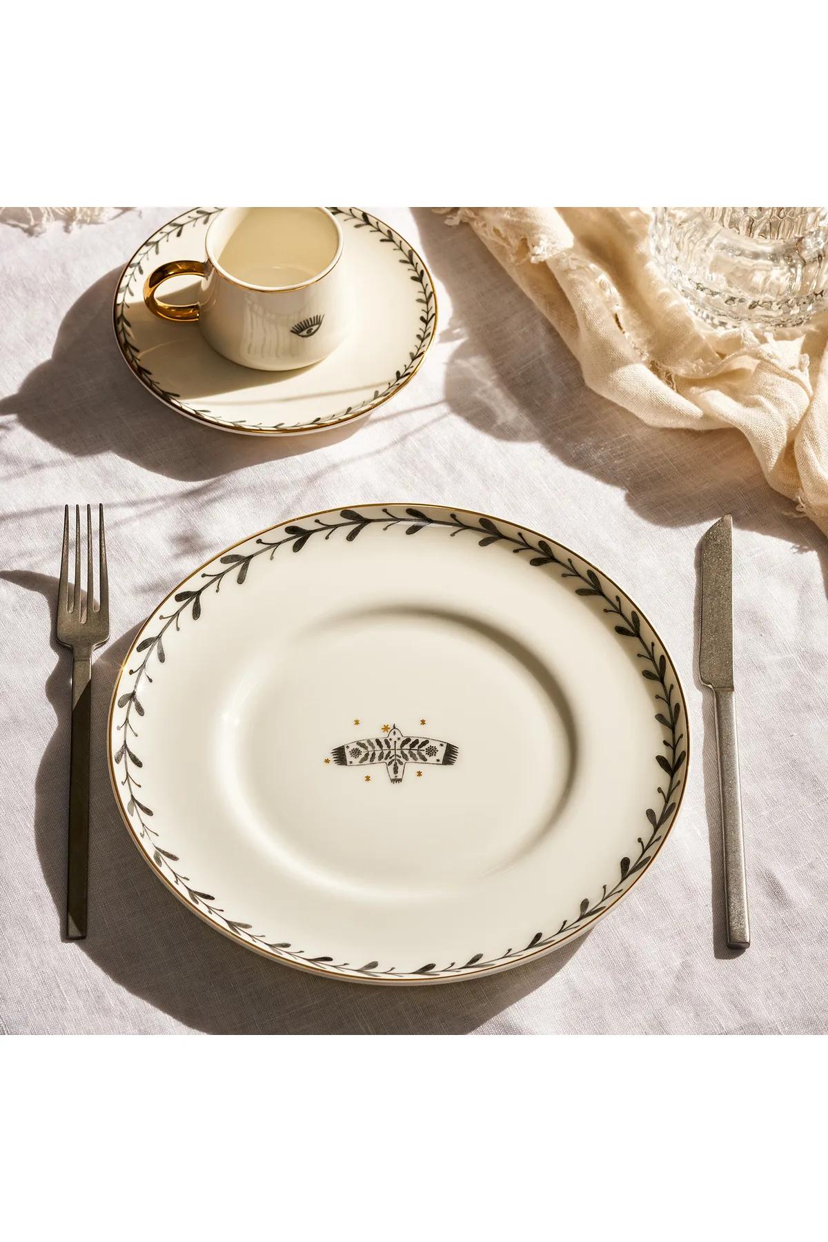 

Emsan Artisan Fine Bone 2 Piece Cake Plate 21 cm